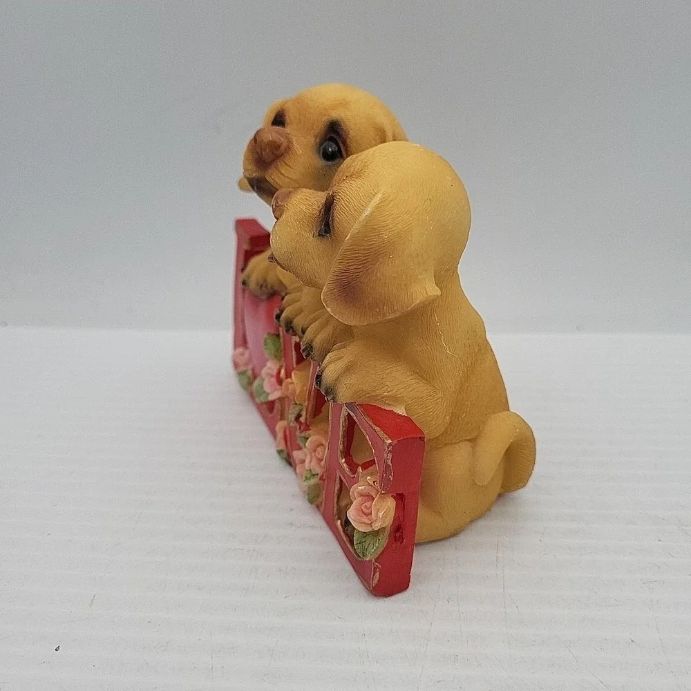 Valentines Puppy Statue Figurine 